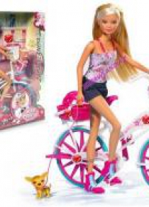 Steffi na rowerze
