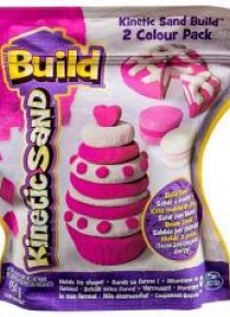 Kinetic Sand Build - piasek różowo - biały