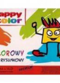 Blok rysunkowy kolor A4/15K HAPPY COLOR