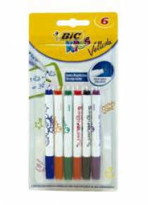 Markery mini Kids Velleda 6 szt BIC