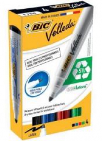 Marker Velleda 1701 Eco okrągły Mix 4 kolory BIC