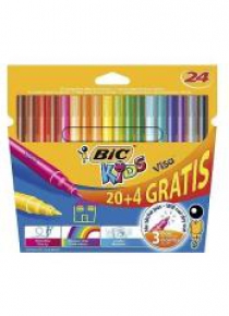 Flamastry Visa kolory 20+4 kolory BIC