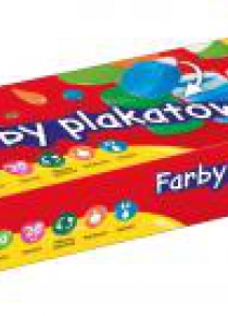 Farby plakatowe szkolne 10 kolorów x 20ml