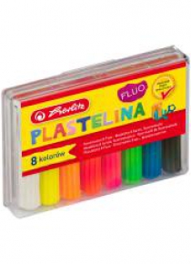 Plastelina fluorescencyjna 8 kolorów