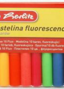 Plastelina fluorescencyjna 10 kolorów