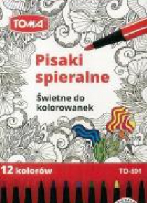Pisaki zmywalne 12 kolorów TOMA