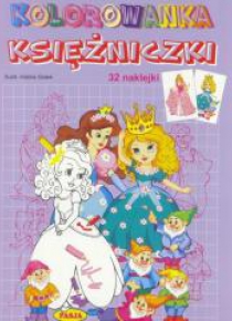 Kolorowanka Księżniczki 32 naklejki