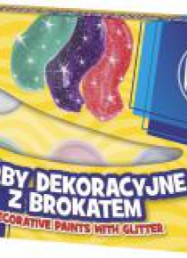 Farby plakatowe 6 kolorów 10 ml Brokat ASTRA