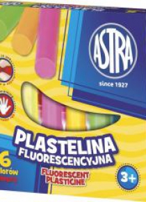 Plastelina fluorescencyjna 6 kolorów ASTRA