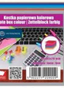 Kostka papierowa kolorowa 85x85x70 mm nieklejona