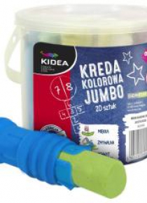 Kreda kolorowa Jumbo 20szt KIDEA