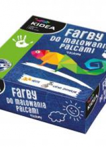 Farby do malowania palcami 4 kolory KIDEA