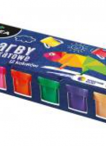 Farby plakatowe 12 kolorów x 20ml KIDEA
