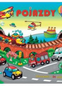 Pojazdy. Kolorowanka z 24 naklejkami