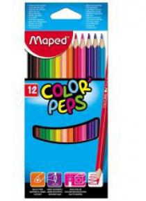 Kredki Colorpeps trójkątne 12 kolorów MAPED