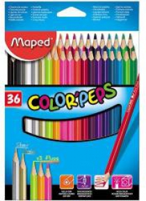 Kredki Colorpeps trójkątne 36 kolorów MAPED