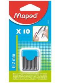 Wkłady do cyrkli - grafit 2 mm 10 sztuk MAPED