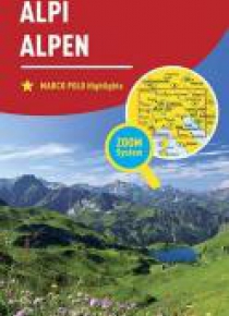 Mapa ZOOM System. Alpy 1:800 000 plan miasta