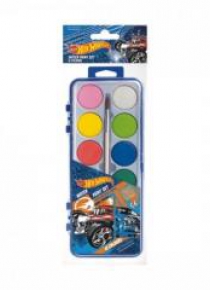 Farby akwarelowe 12 kolorów Hot Wheels