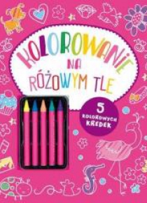 Kolorowanie na różowym tle