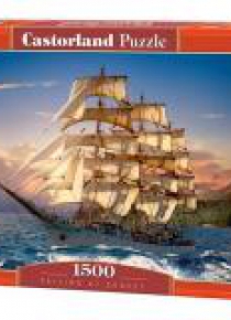 Puzzle 1500 Zachód słońca na żaglach CASTOR