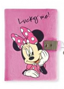Pamiętnik zamykany pluszowy Minnie