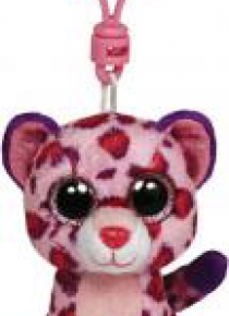 Beanie Boos Glamour - Różowy Lampart brelok