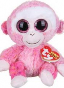 Beanie Boos Ruby - Różowa Małpka