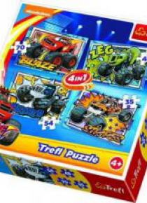 Puzzle 4w1 Blaze i jego przyjaciele TREFL