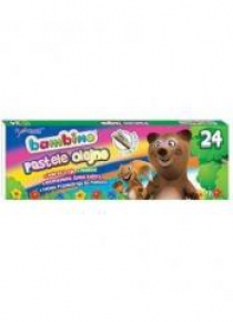 Pastele olejne 24 kolory BAMBINO