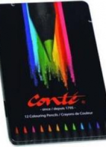 Kredki Conte metal box 12 kolorów BIC