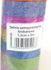 Taśma samoprzylepna brokatowa mix (10szt)