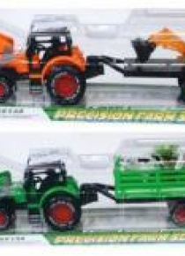 Traktor plastikowy z akcesoriami 16cm