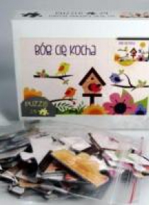 Puzzle. Ptaszki. Bóg cię kocha