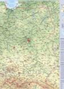 Mapa Polski. Podkładka na biurko