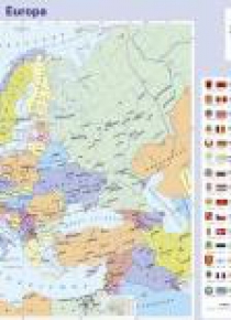Mapa Europy. Podkładka na biurko