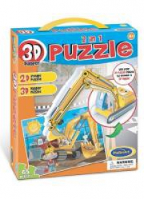 Puzzle 3D 2w1 - Koparka