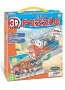 Puzzle 3D 2w1 - Straż pożarna