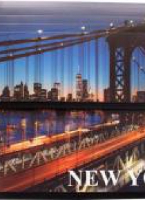 Teczka z klapką na rzepy A4 New York