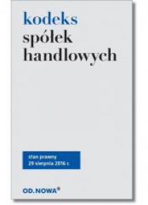 Kodeks spółek handlowych 08/2016 BR