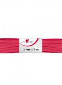 Wstążka ozdobna 3m/3mm czerwona