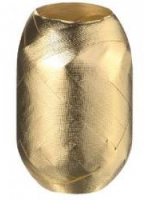 Wstążka kłębuszek 15m/8mm złota wytłaczana