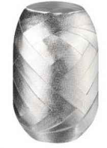Wstążka kłębuszek 15m/8mm srebrna wytłaczana