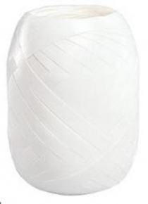 Wstążka kłębuszek 20m/5mm biała