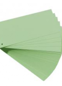 Przekładki 1/3 A4 kartonowe zielone Eco (100szt)