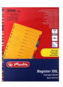 Przekładki A4 kartonowe 12-cz XXL Colorspan