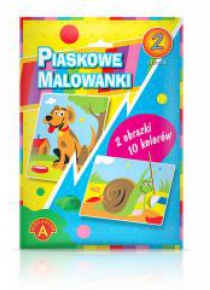 Piaskowe malowanki - Pies, ślimak ALEX
