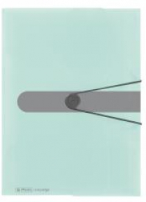 Teczka A4 z gumką PP trans. pastel miętowy