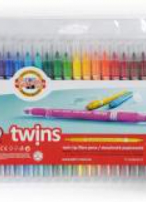 Flamastry Twins dwustronne 24 kolory