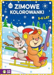Zimowe kolorowanki 5-6 lat